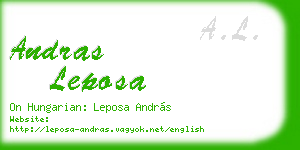 andras leposa business card
